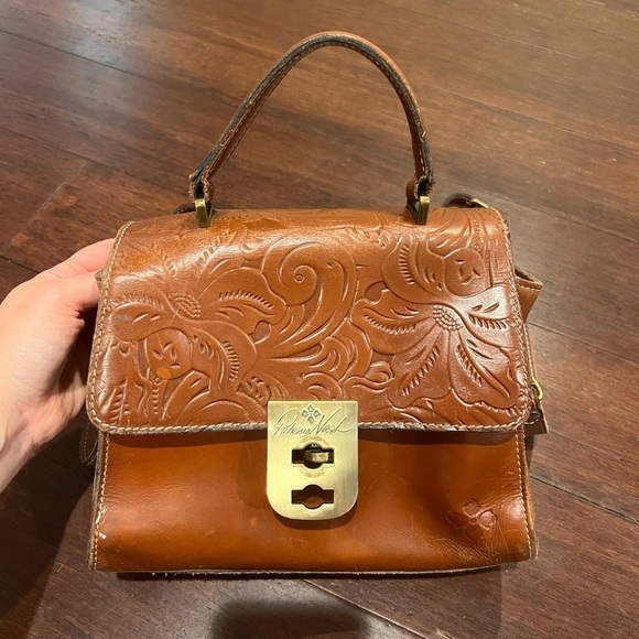 Patricia Nash Jules Satchel (Vintage Vegetable Tanned Rose Tooled) - Picture 1 of 4